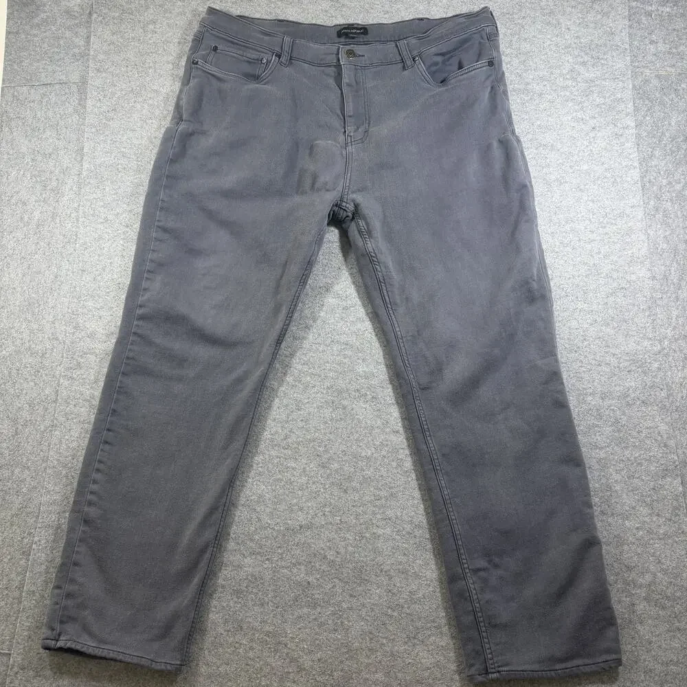 Banana Republic Chino Pants Mens 40x32 Gray Straight Fit Stretch Brushed Twill